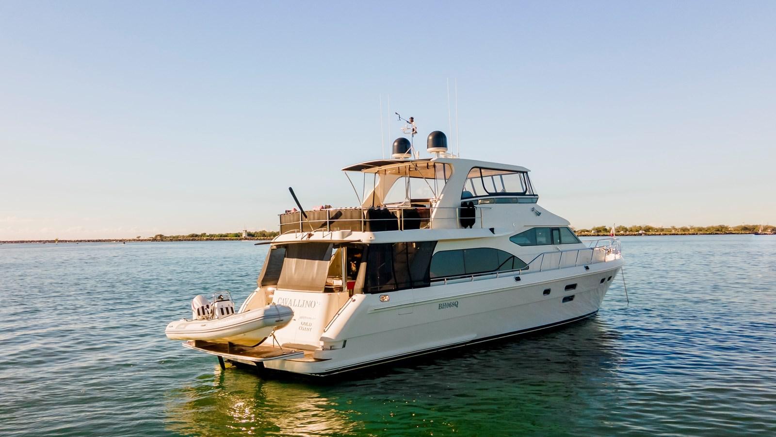 a boat on the water aboard CAVALLINO III Yacht for Sale