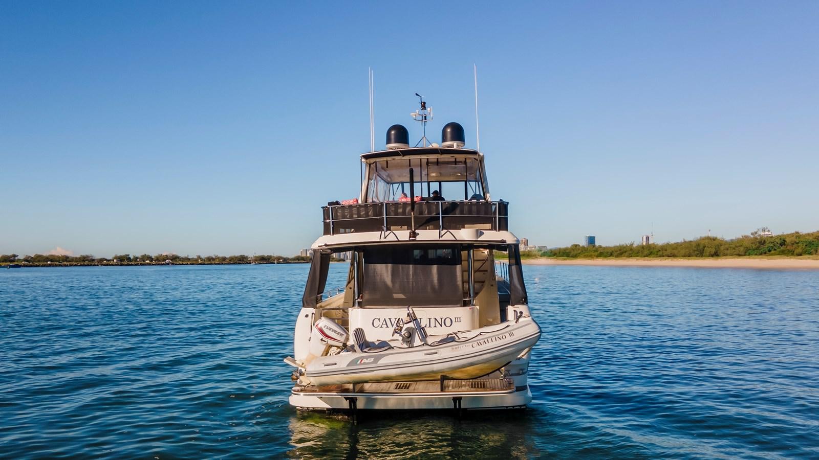 a boat on the water aboard CAVALLINO III Yacht for Sale
