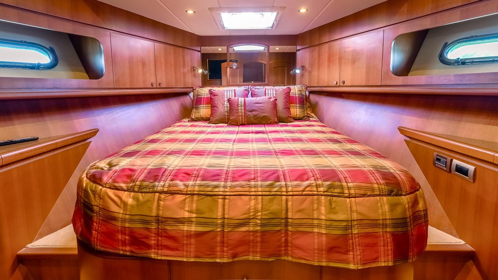 a bed in a train aboard CAVALLINO III Yacht for Sale