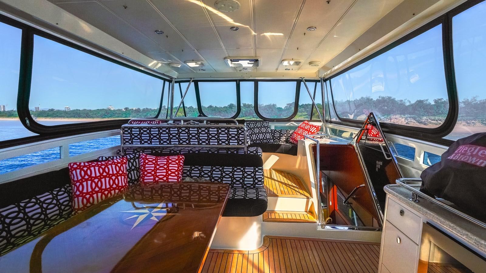 inside of a bus aboard CAVALLINO III Yacht for Sale