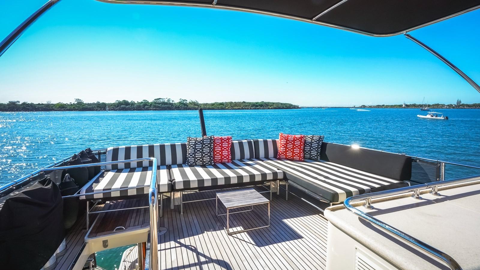a boat on the water aboard CAVALLINO III Yacht for Sale