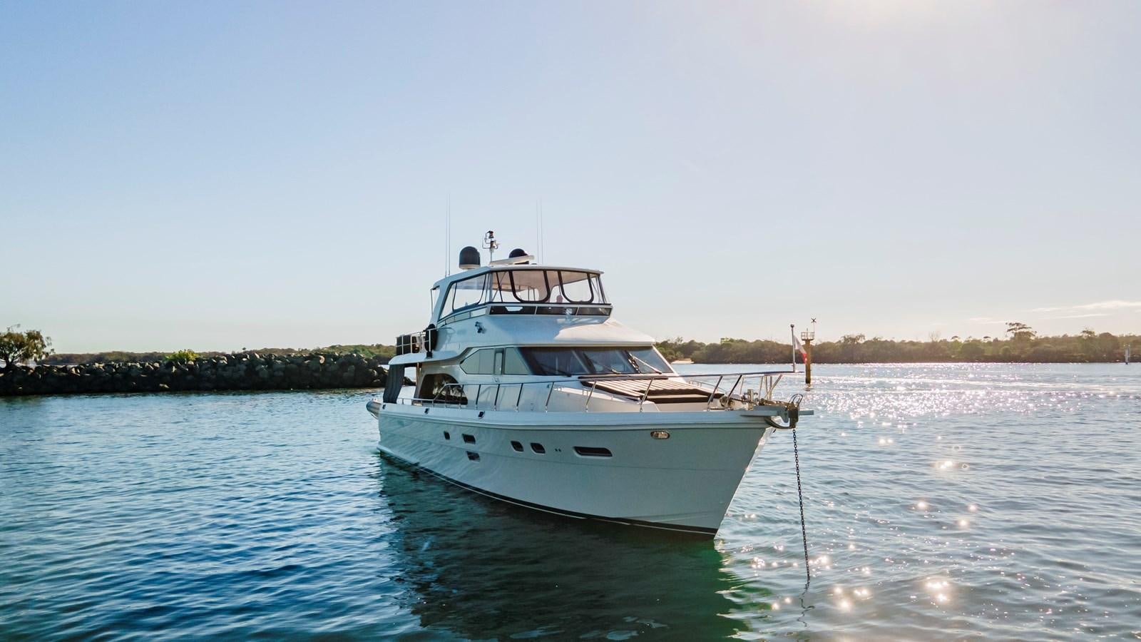 a boat on the water aboard CAVALLINO III Yacht for Sale