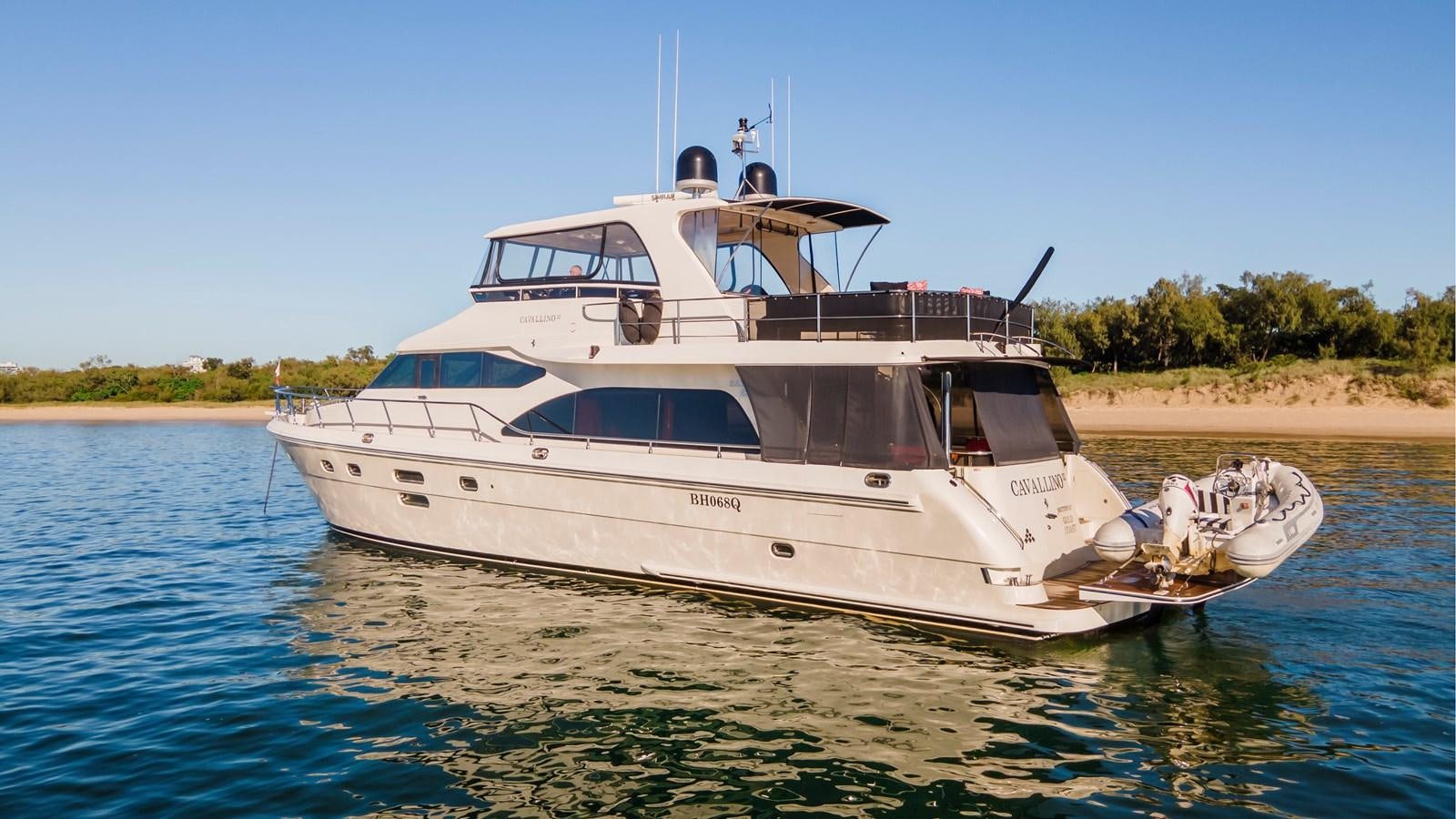 a boat on the water aboard CAVALLINO III Yacht for Sale
