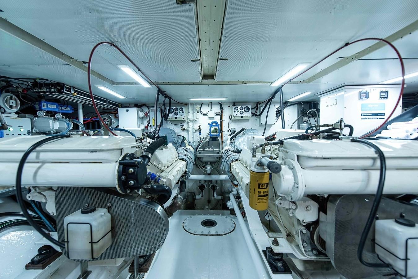 a large machine in a factory aboard MARIETTE OF 1915 Yacht for Sale