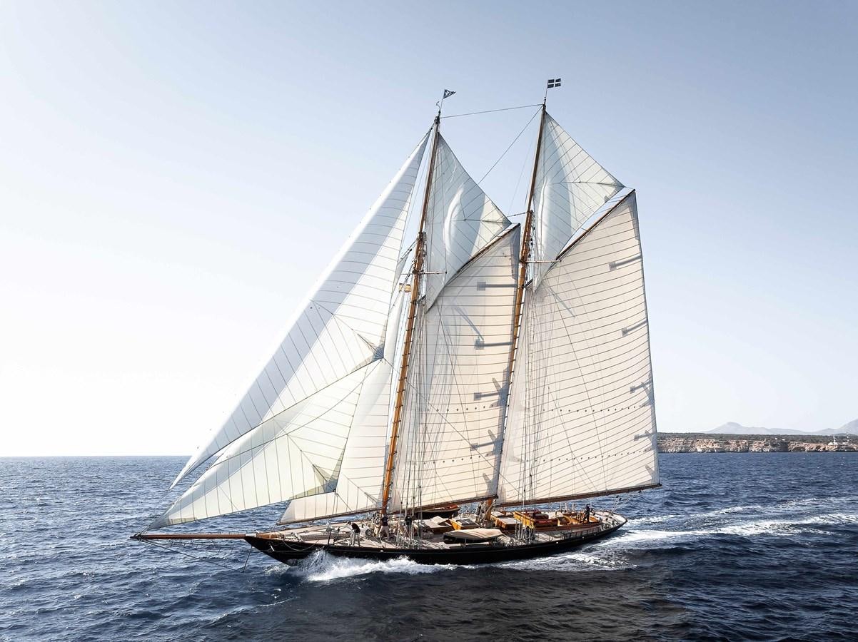 a sailboat on the water aboard MARIETTE OF 1915 Yacht for Sale