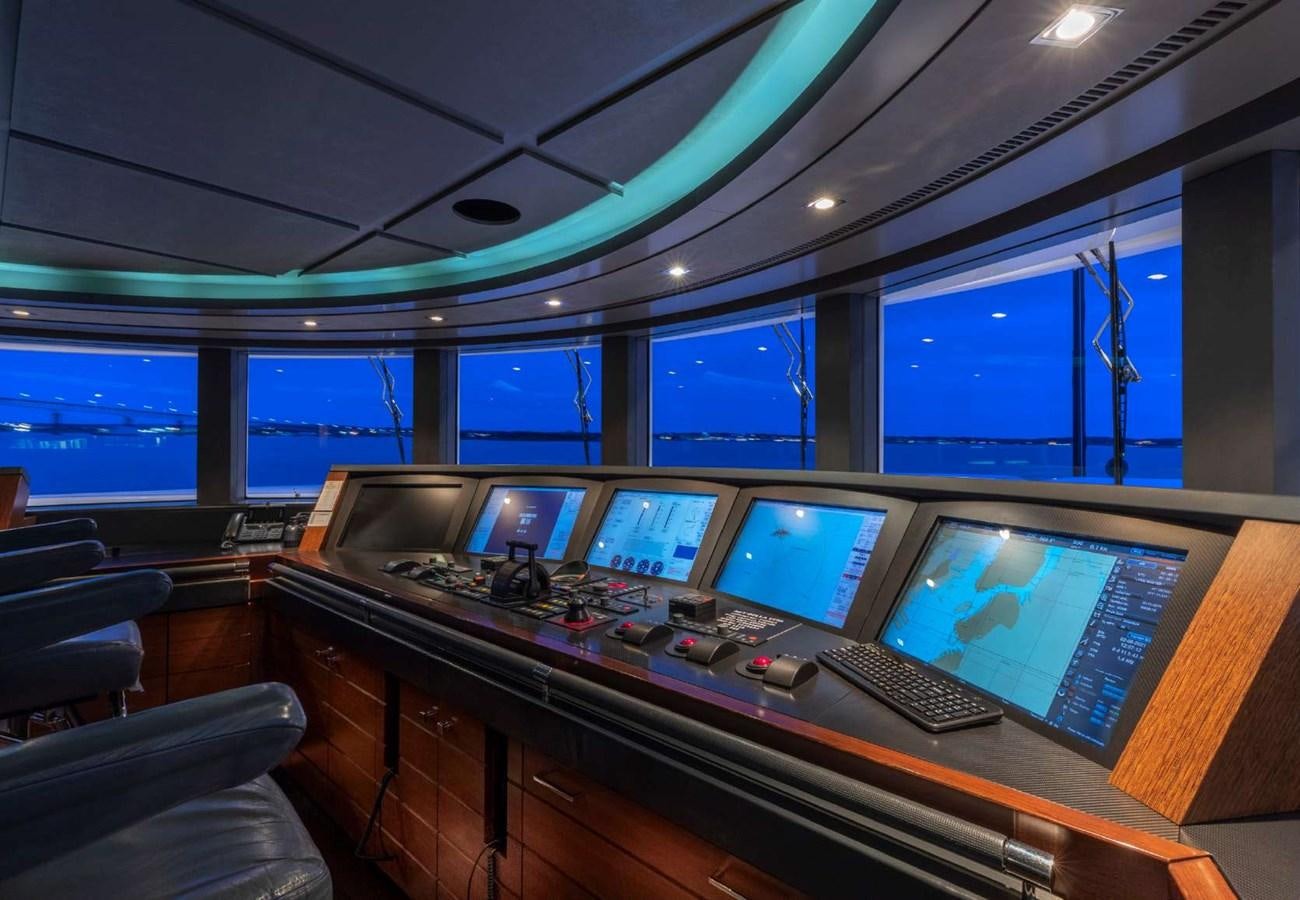 a room with many computers aboard BELLA VITA Yacht for Sale