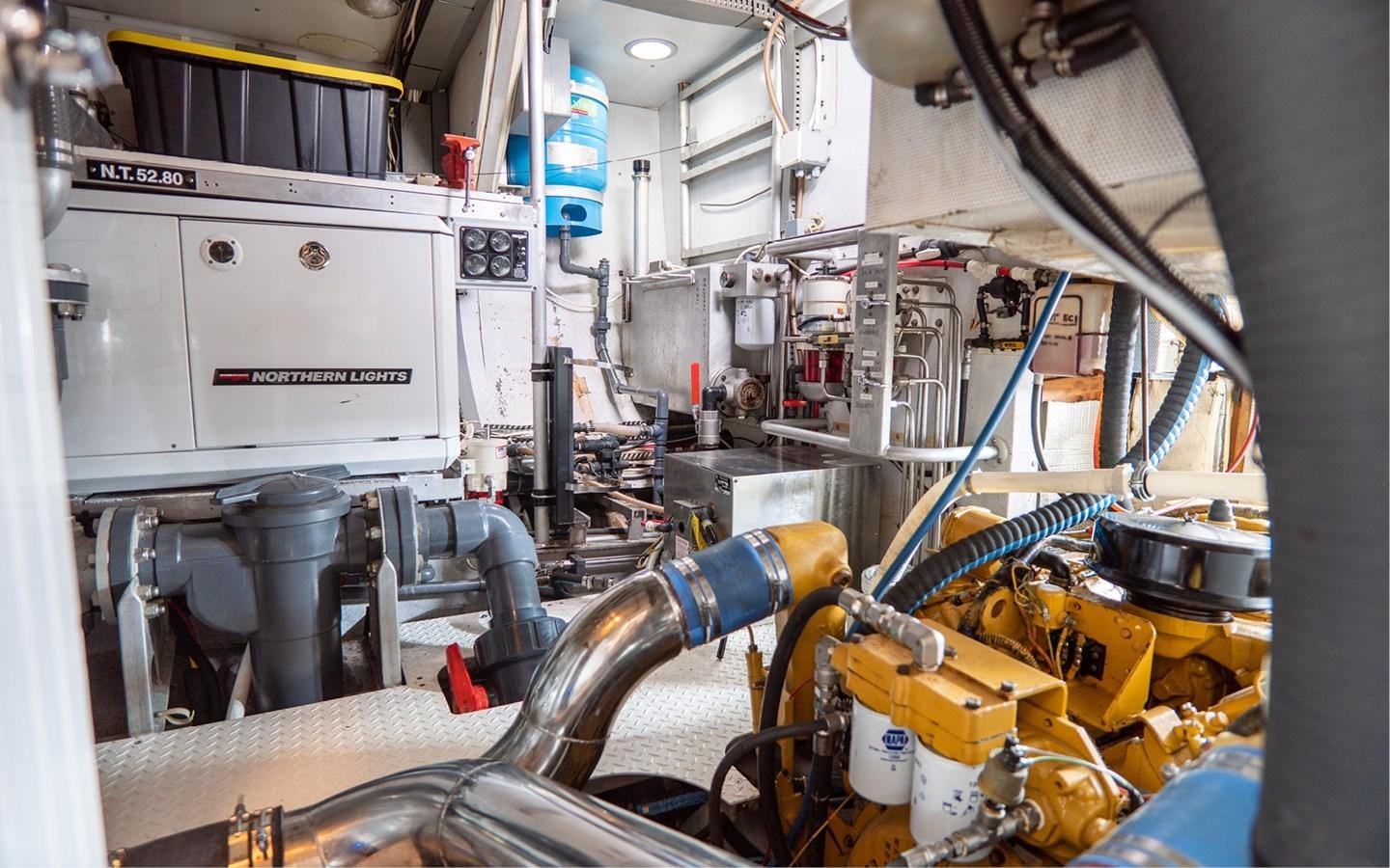 a machine with wires aboard PIAFFE Yacht for Sale