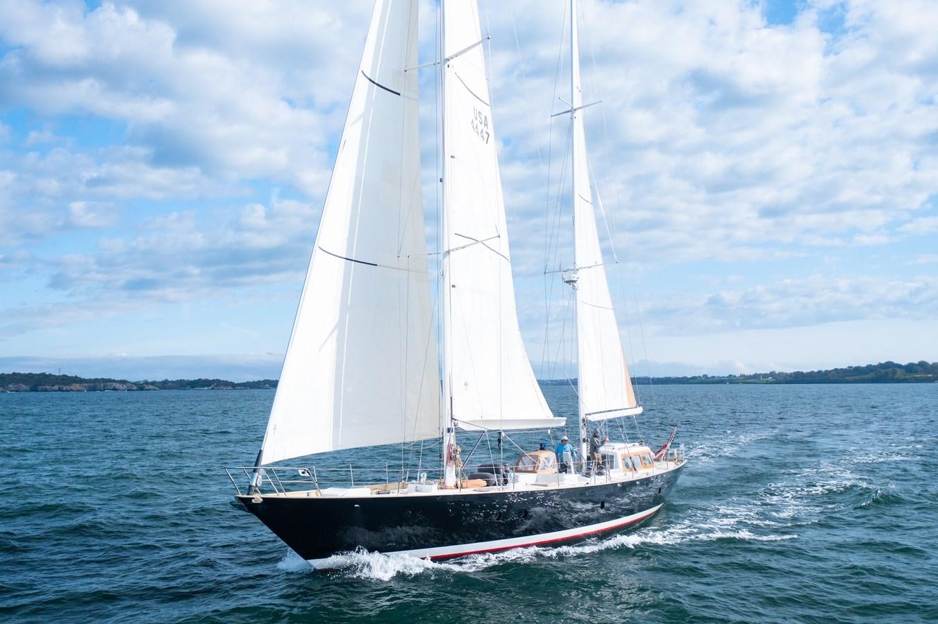 a sailboat on the water aboard PIAFFE Yacht for Sale