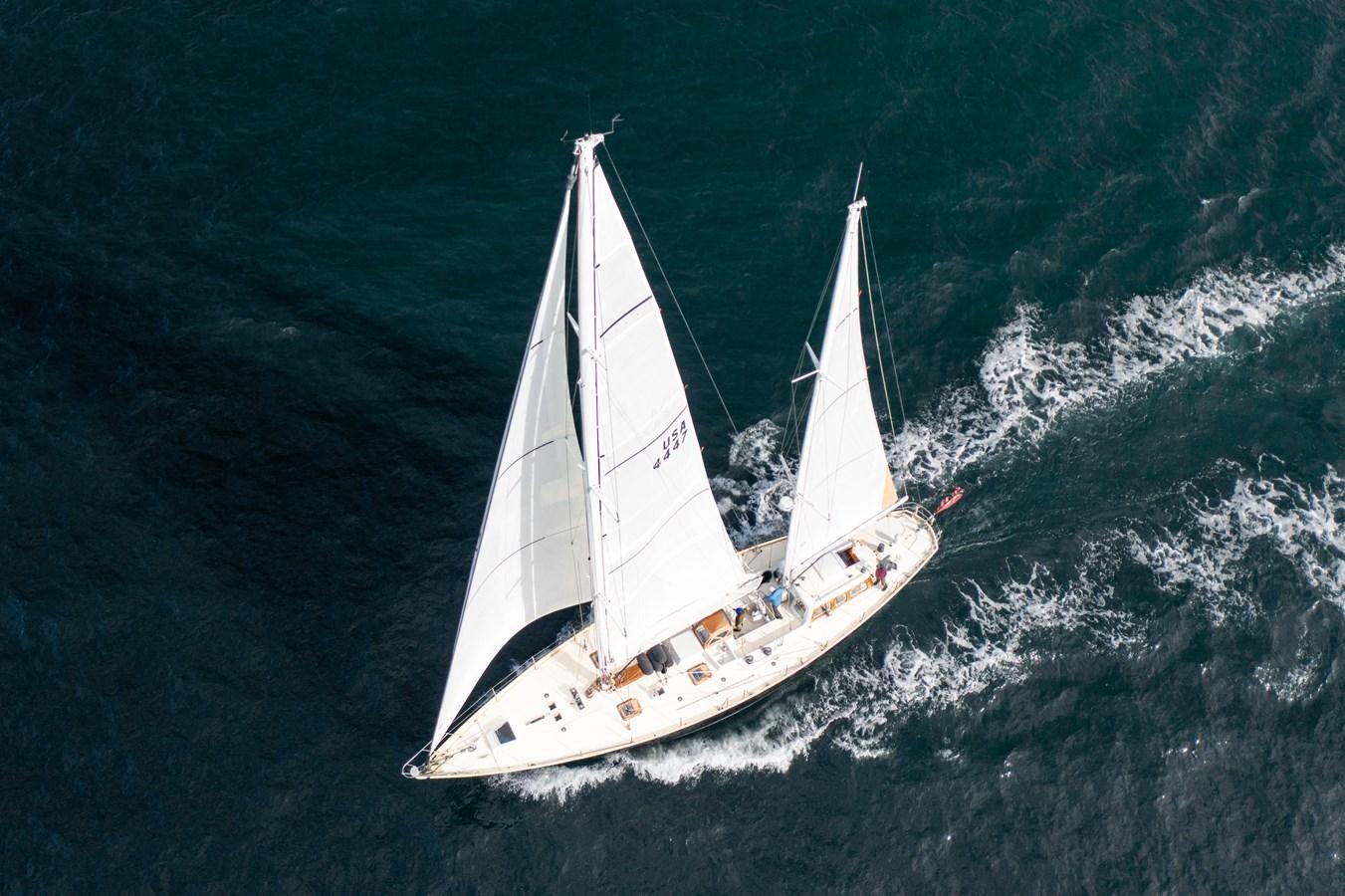 a sailboat on the water aboard PIAFFE Yacht for Sale