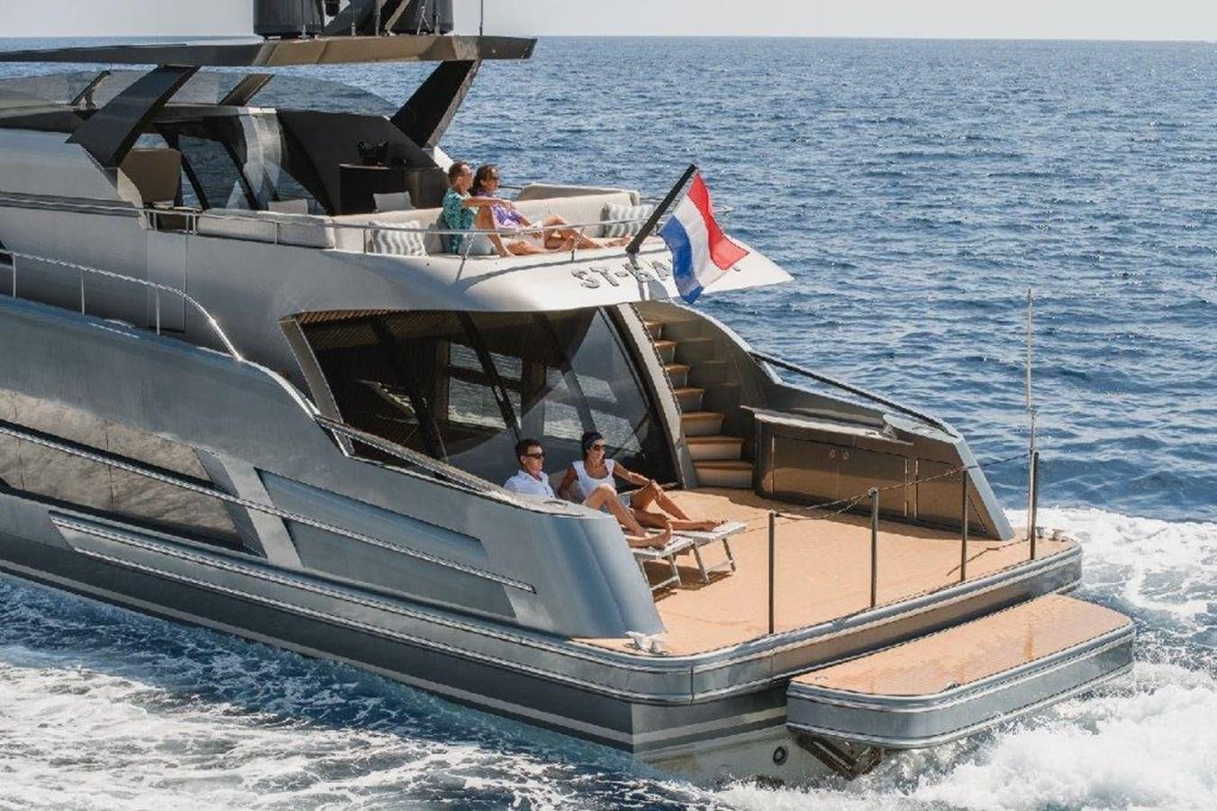 a boat on the water aboard ST. BARTH Yacht for Sale