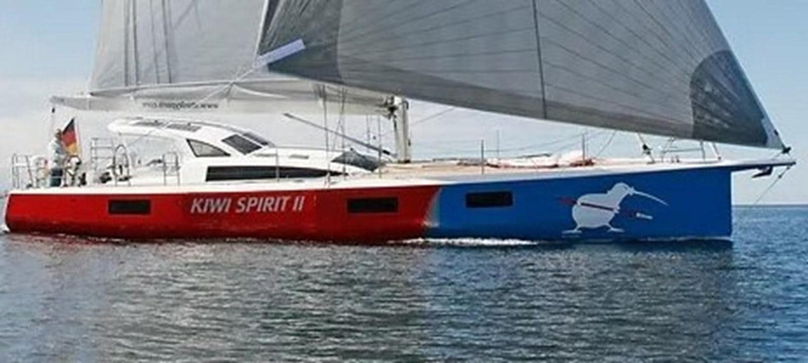 a boat on the water aboard KIWI SPIRIT II Yacht for Sale