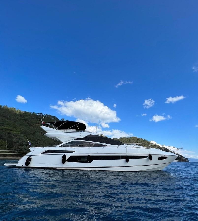 a boat in the water aboard ESCAPE Yacht for Sale