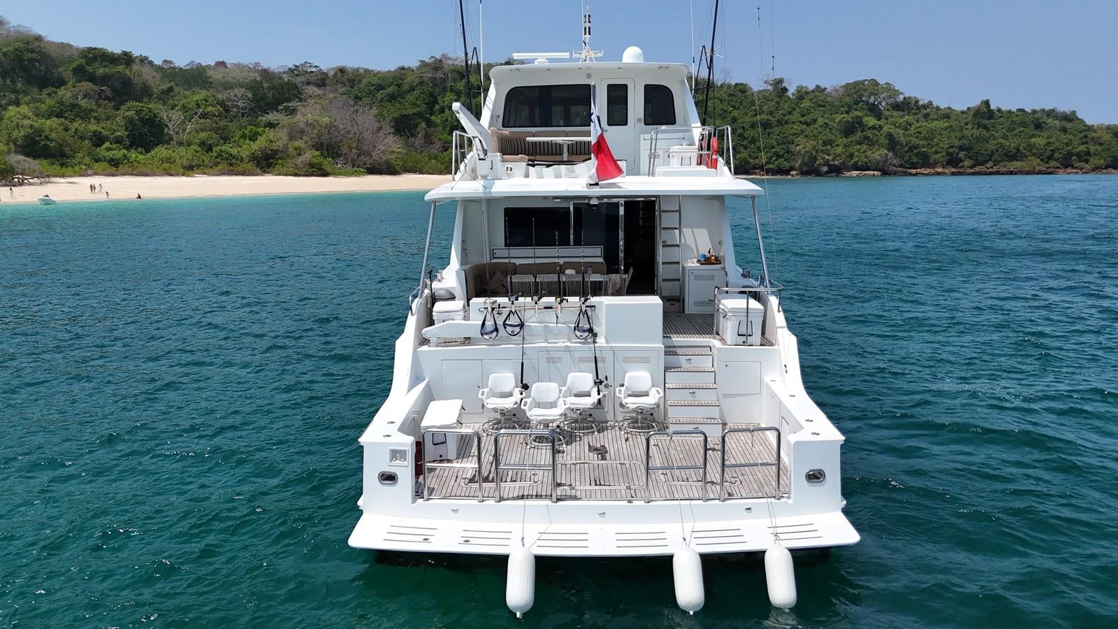 a boat on the water aboard GAVIOTA III Yacht for Sale