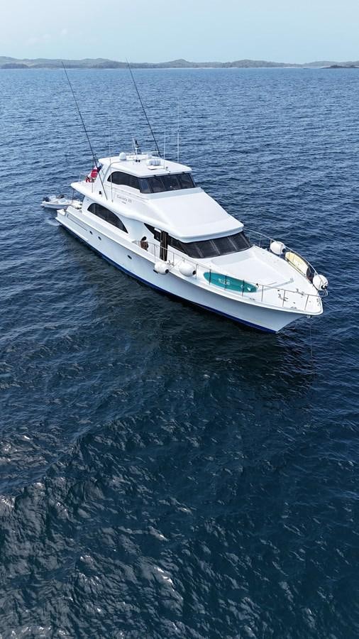 a boat in the water aboard GAVIOTA III Yacht for Sale
