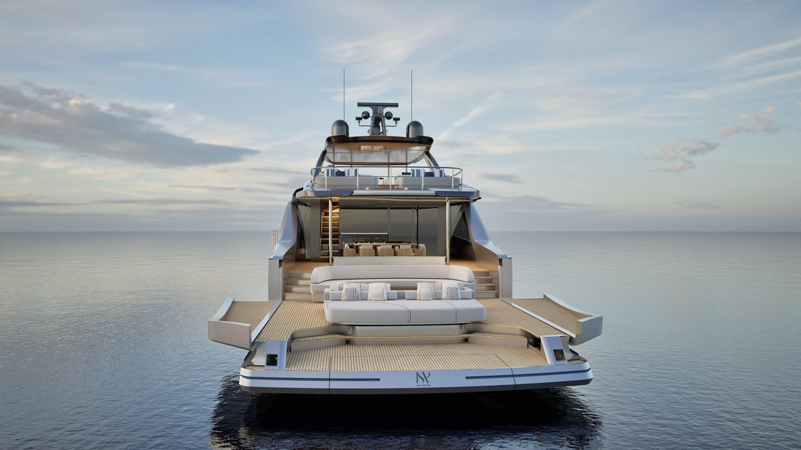 a boat in the water aboard ISA VIPER 120 Yacht for Sale