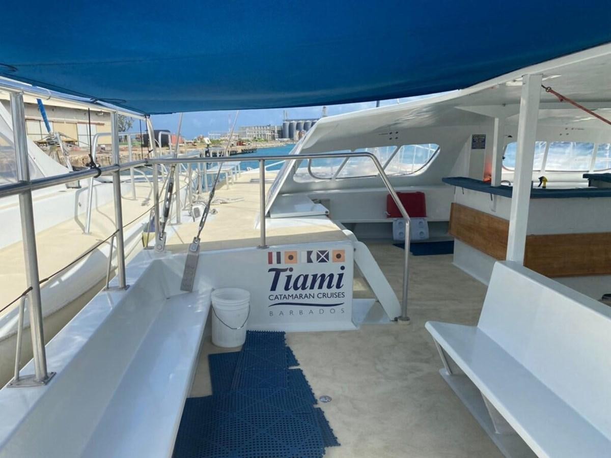 a large white boat in a large body of water aboard 1996 GOLD COAST GC 70 Yacht for Sale