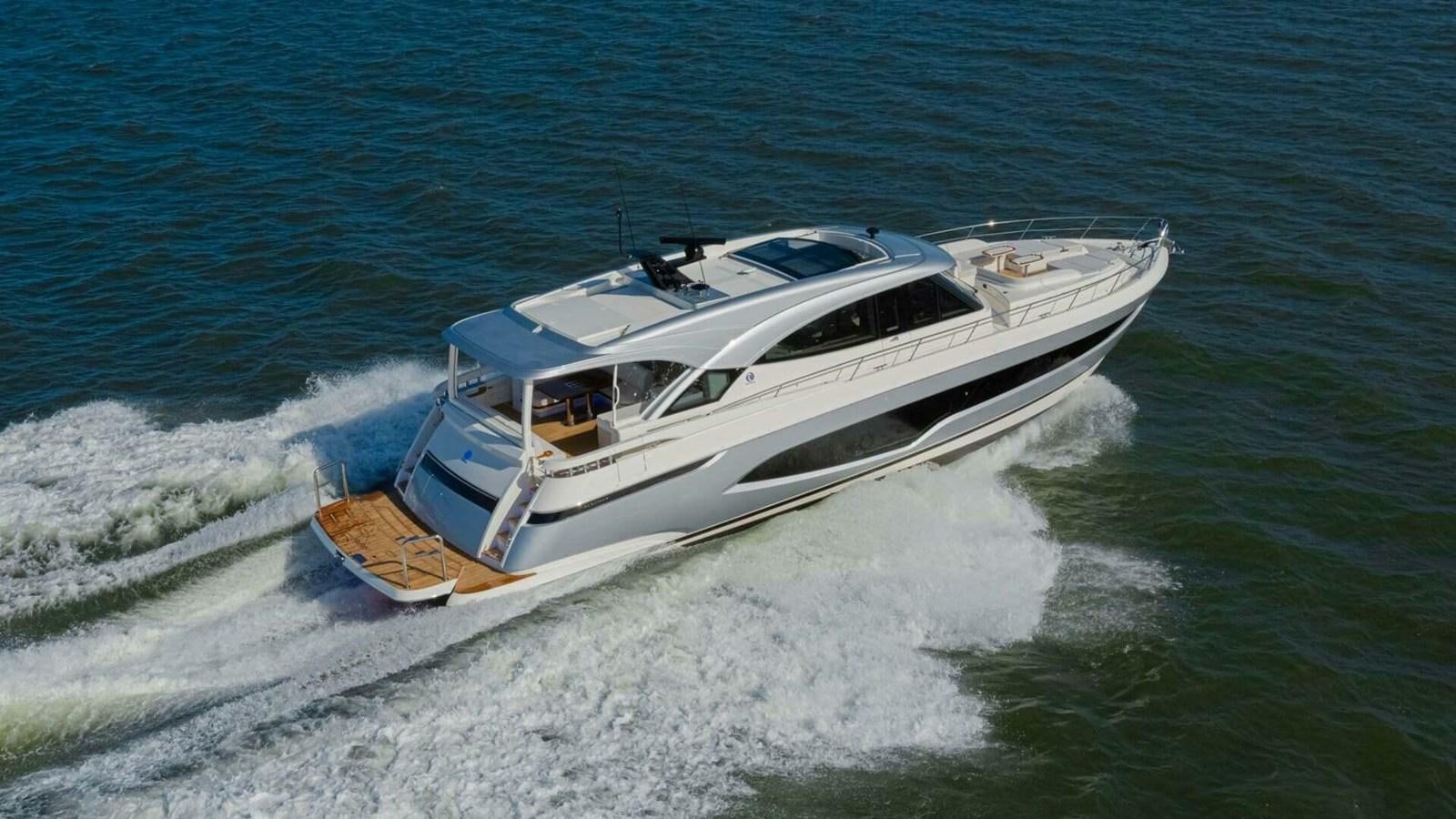 a boat on the water aboard 6800 SPORT  PLATINUM Yacht for Sale