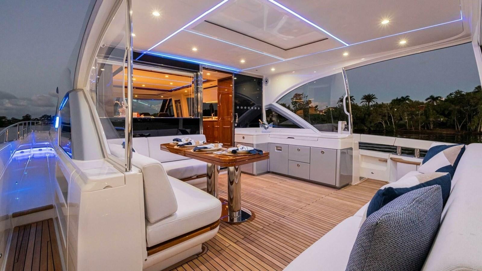 inside of a boat aboard 6800 SPORT  PLATINUM Yacht for Sale