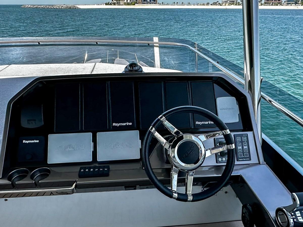 the inside of a car aboard JANICE Yacht for Sale