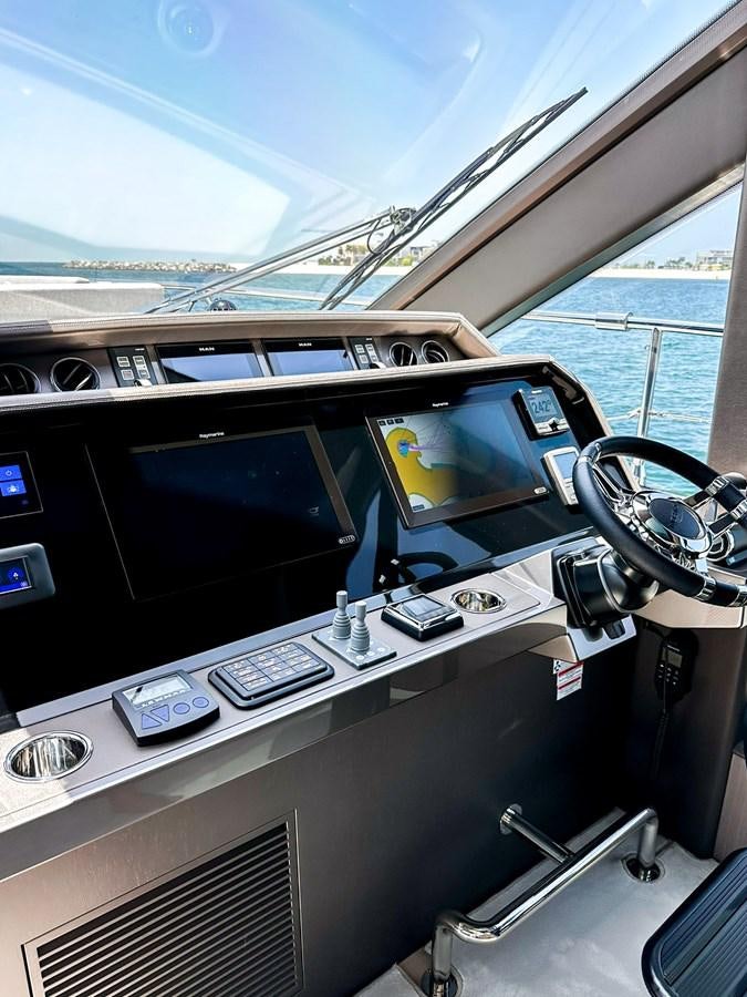inside of a car aboard JANICE Yacht for Sale
