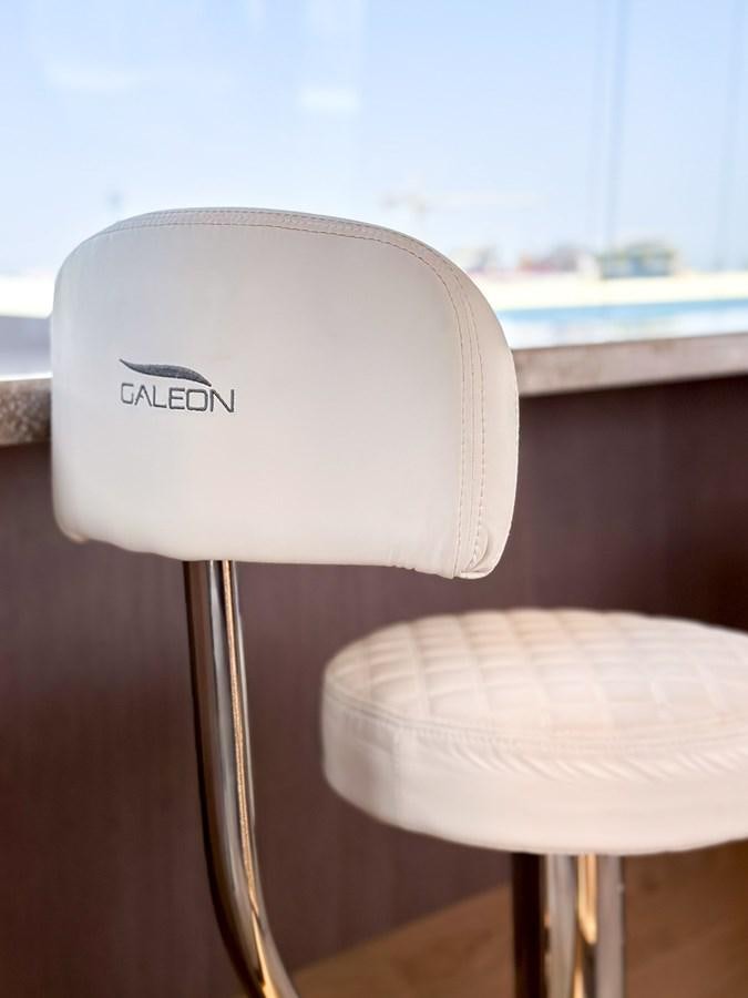 a white cylindrical object with a black mark on it aboard JANICE Yacht for Sale