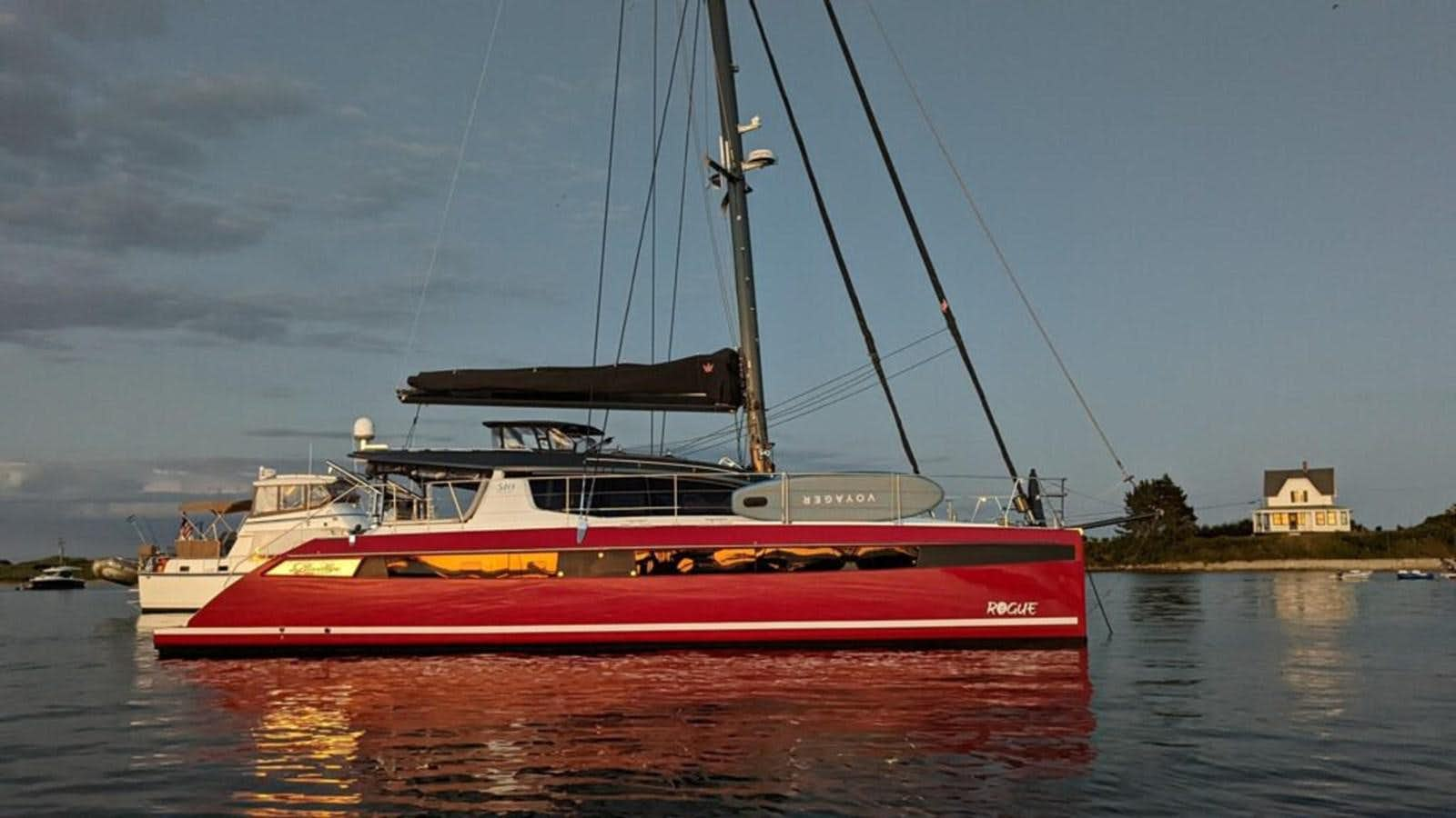 a boat on the water aboard ROGUE Yacht for Sale