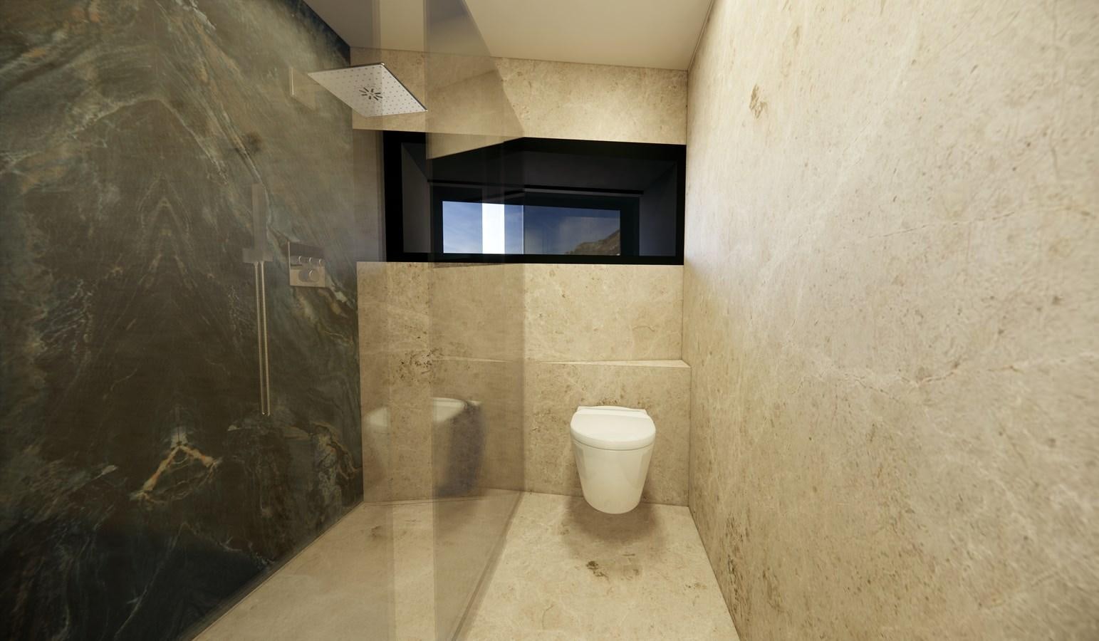 a bathroom with a toilet aboard BOA KINGDOM Yacht for Sale