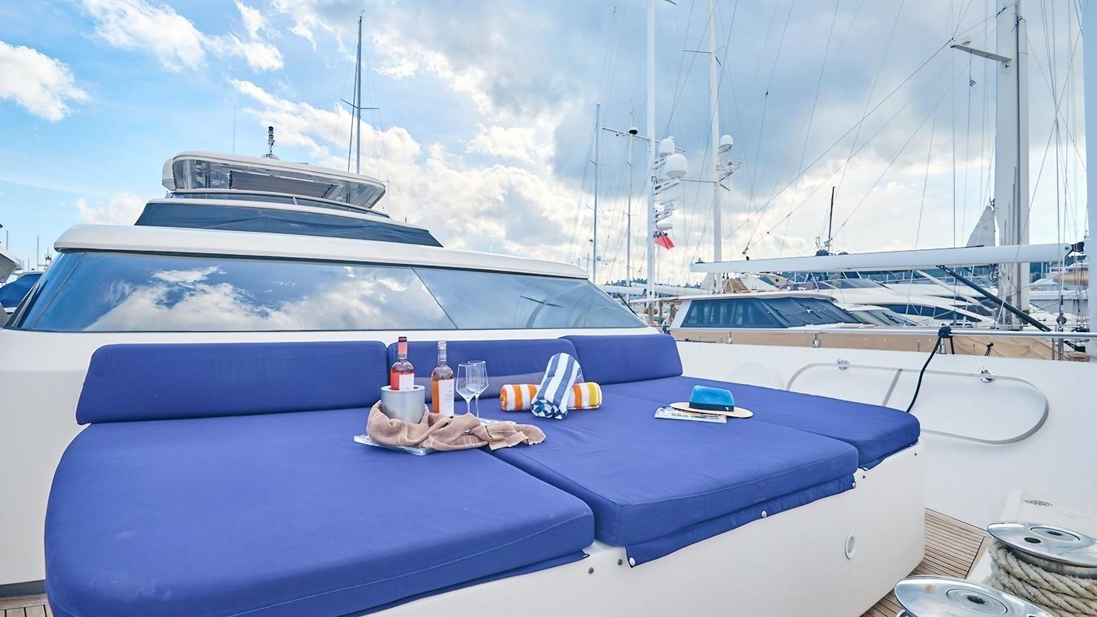 a boat on the water aboard SUNRAY II Yacht for Sale