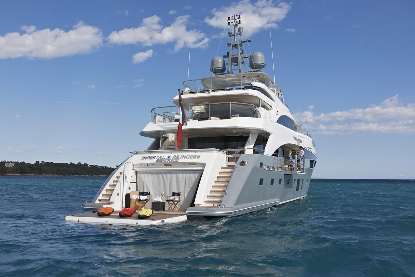 a boat on the water aboard IMPERIAL PRINCESS BEATRICE Yacht for Sale