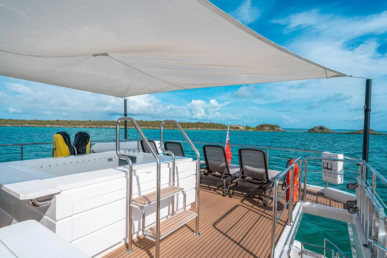 a boat on the water aboard MIDNIGHT MOON Yacht for Sale