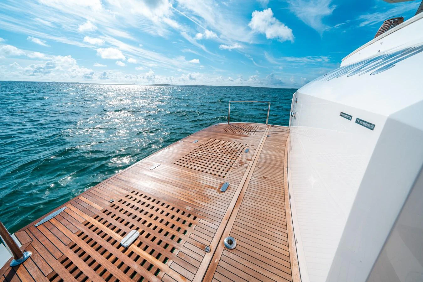a boat on the water aboard MIDNIGHT MOON Yacht for Sale