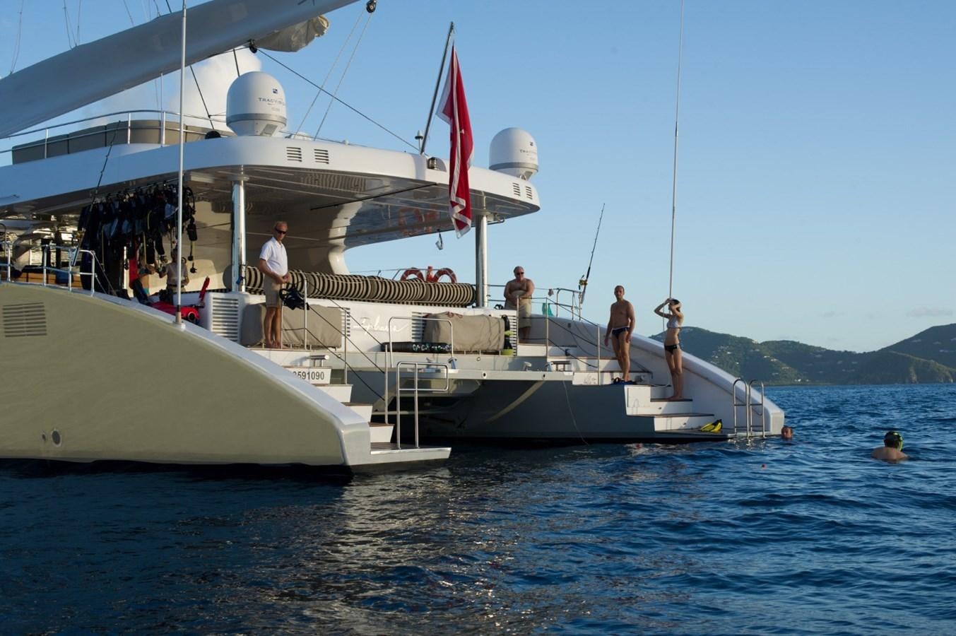 a boat in the water aboard IPHARRA Yacht for Sale