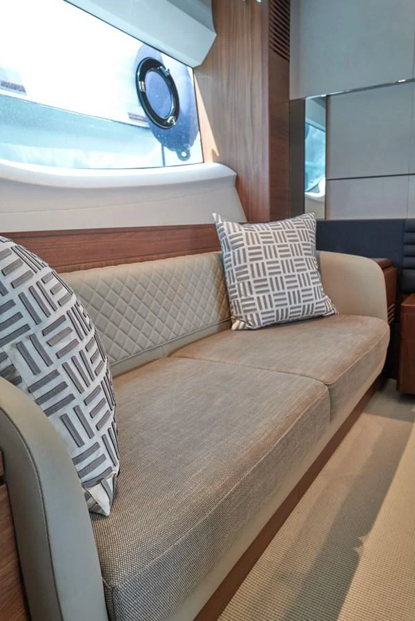 a bed with pillows aboard PRINCESS M Yacht for Sale