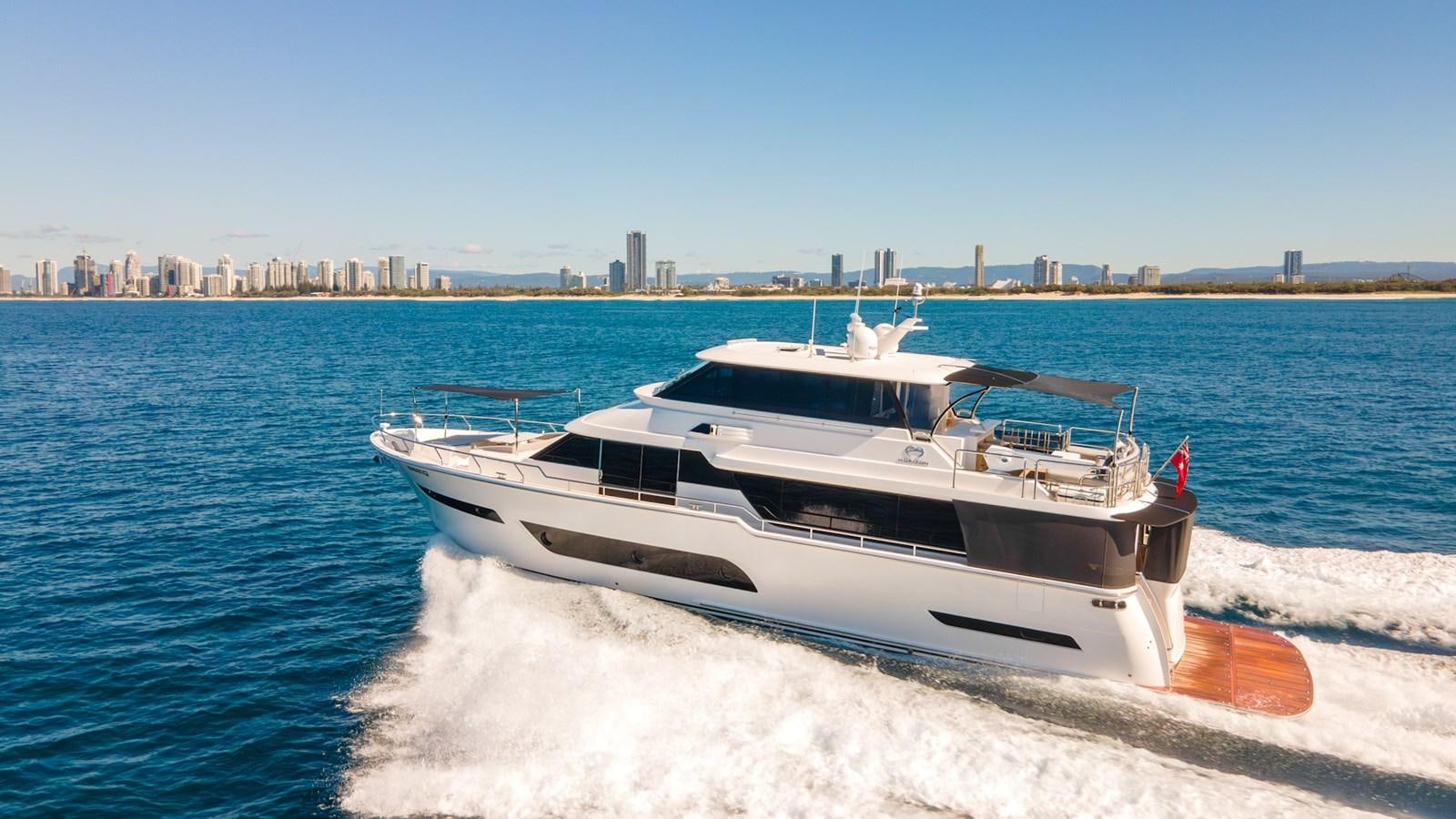 a boat on the water aboard LEGGERA Yacht for Sale