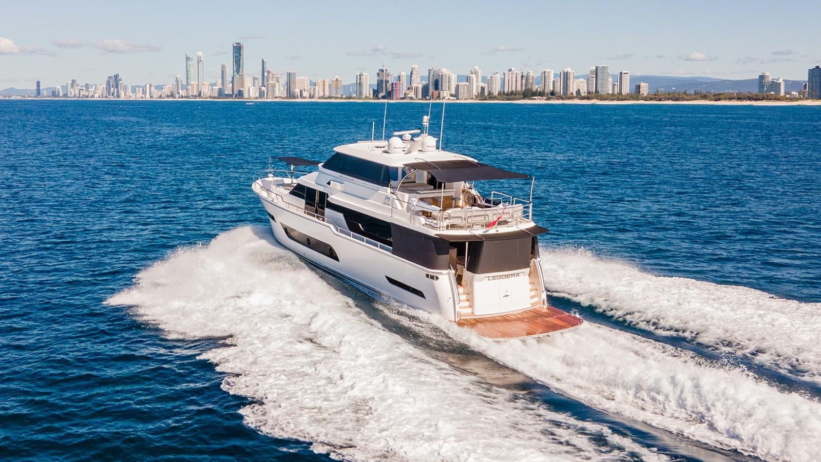 a boat on the water aboard LEGGERA Yacht for Sale