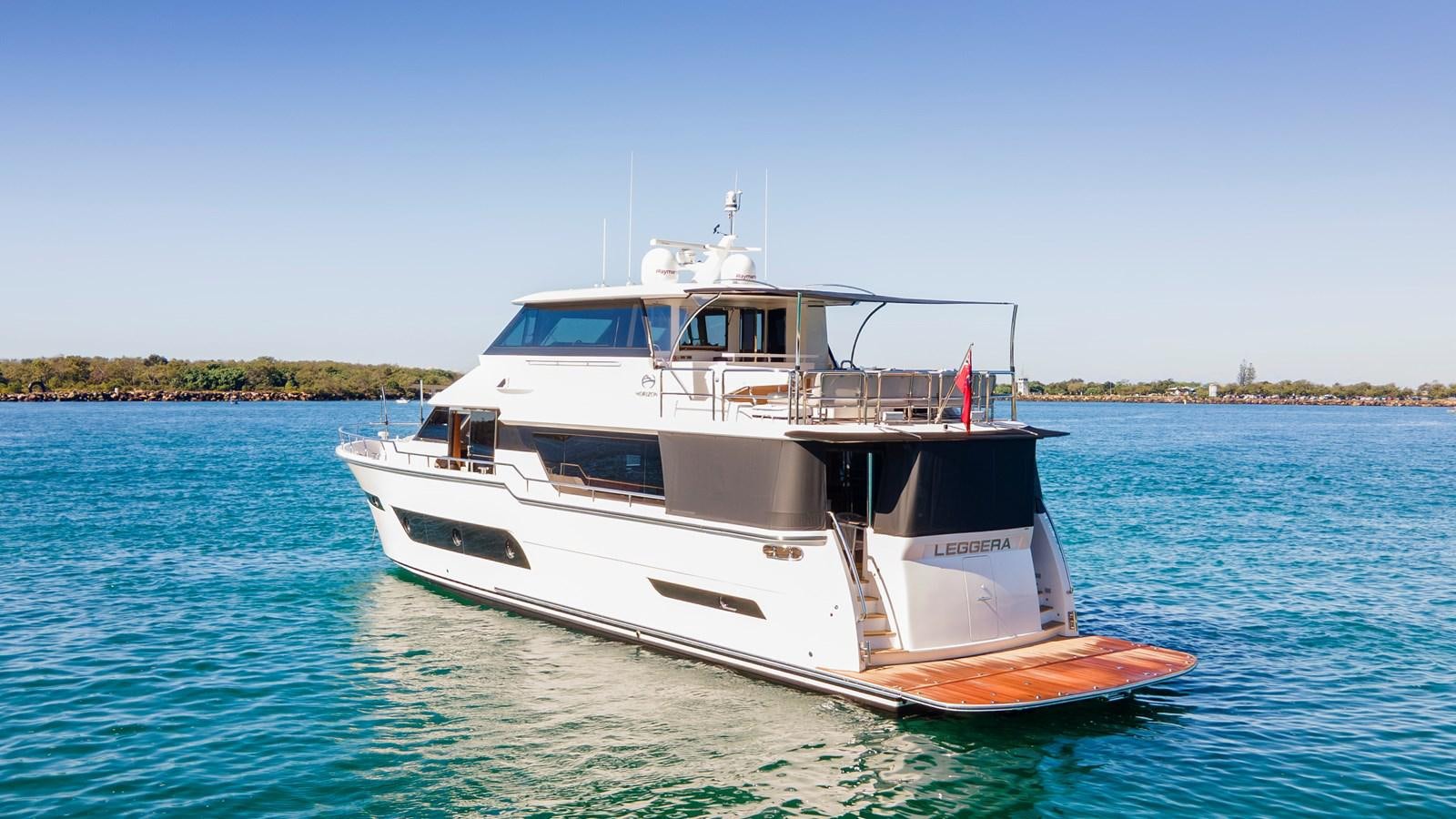 a boat on the water aboard LEGGERA Yacht for Sale