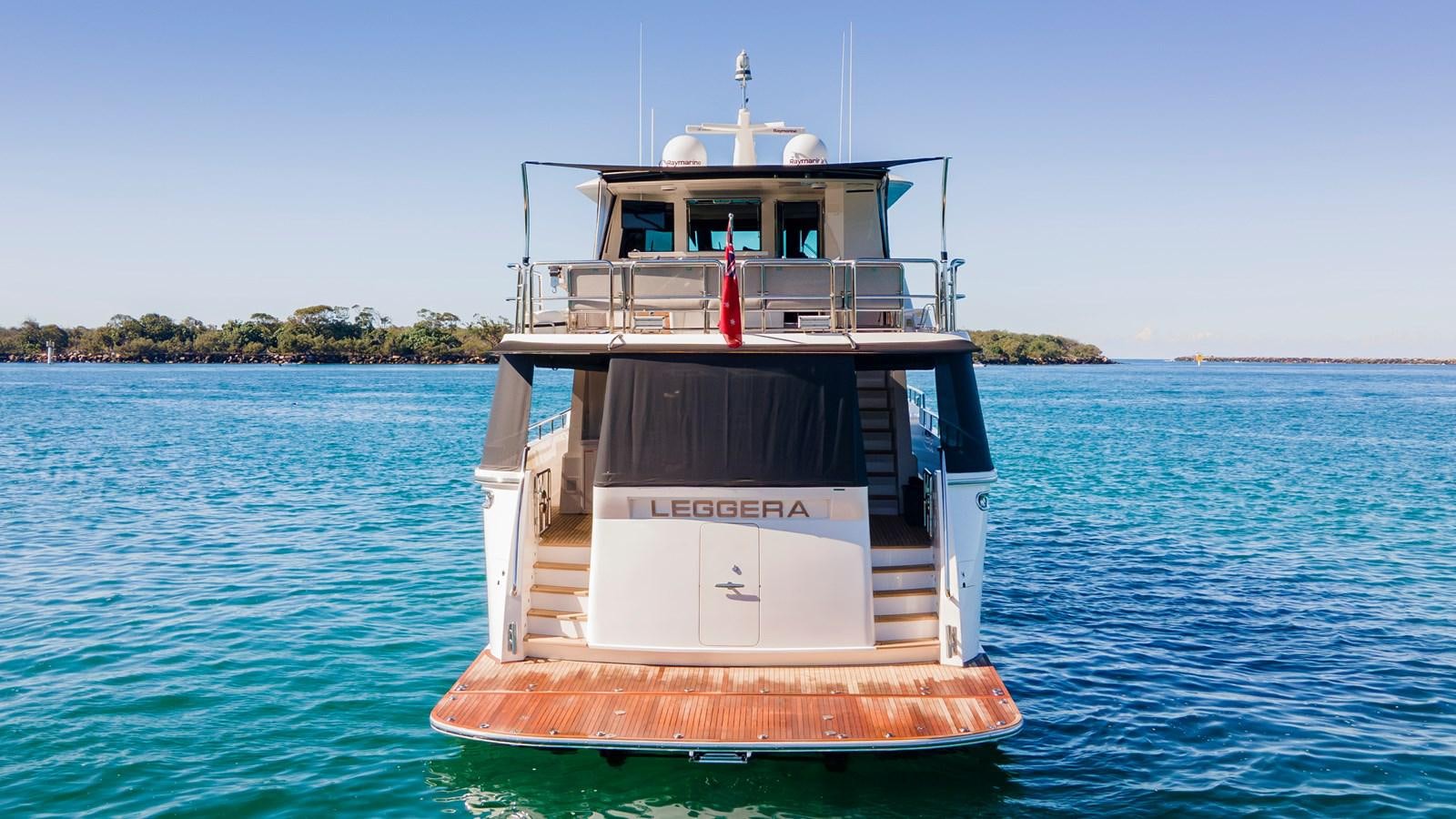 a boat in the water aboard LEGGERA Yacht for Sale
