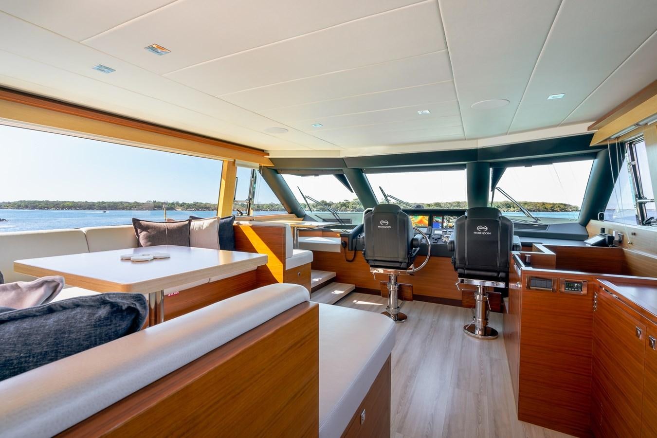 inside of a boat aboard LEGGERA Yacht for Sale