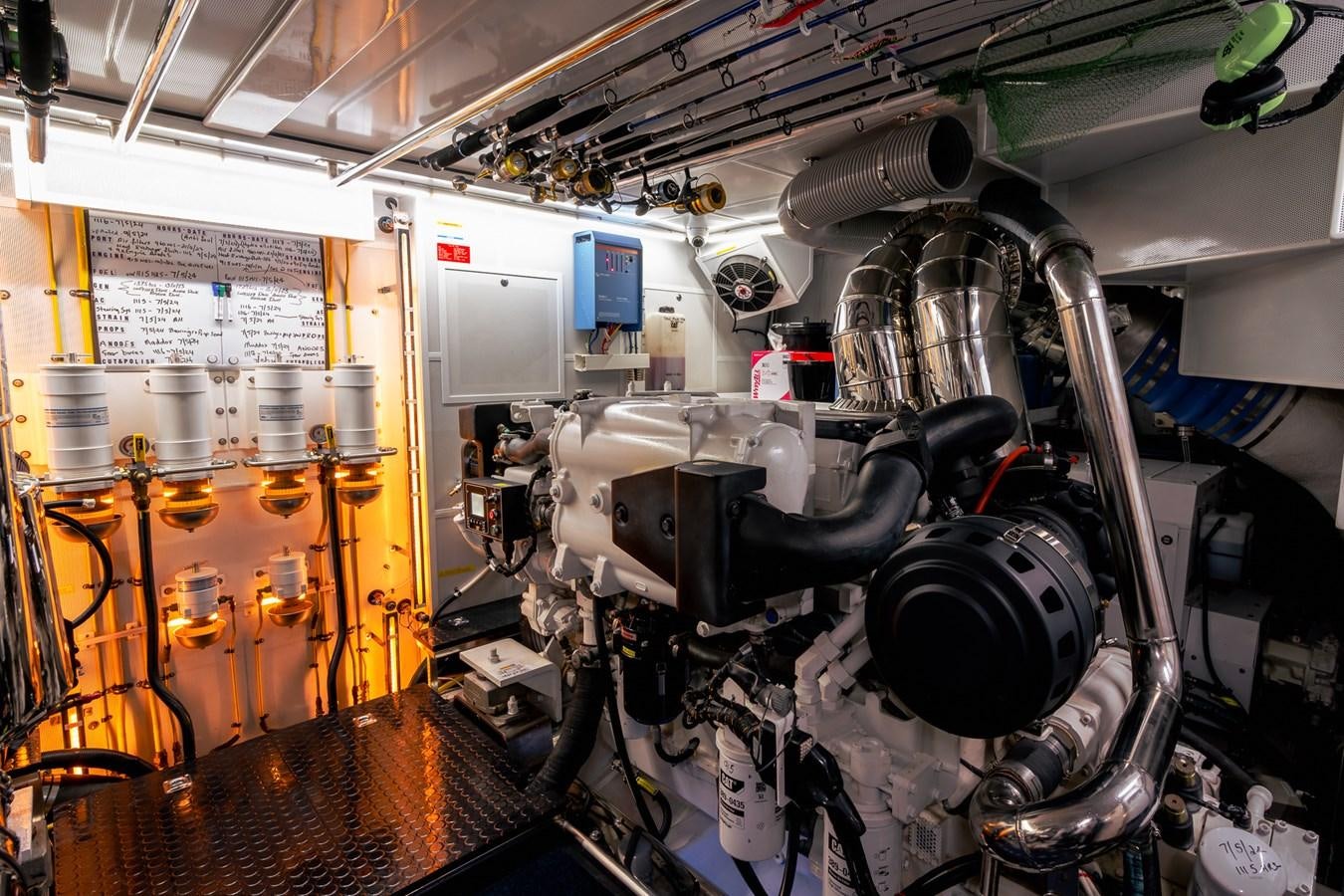 a machine inside a factory aboard LEGGERA Yacht for Sale