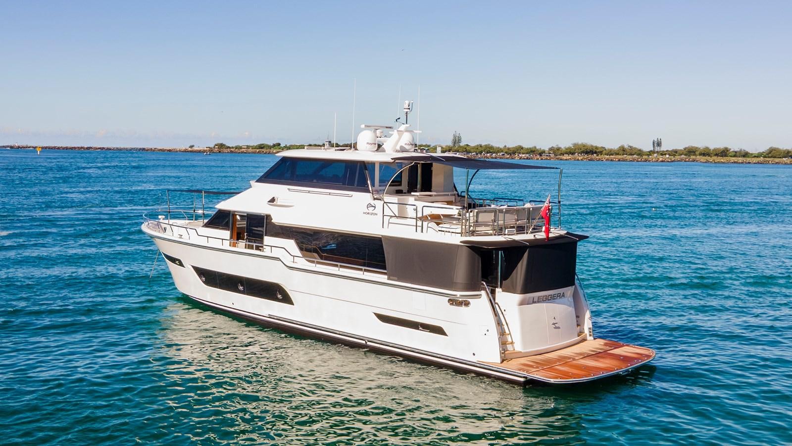 a boat on the water aboard LEGGERA Yacht for Sale