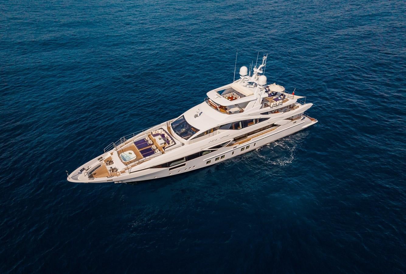 a white boat in the water aboard NEW WAVES Yacht for Sale