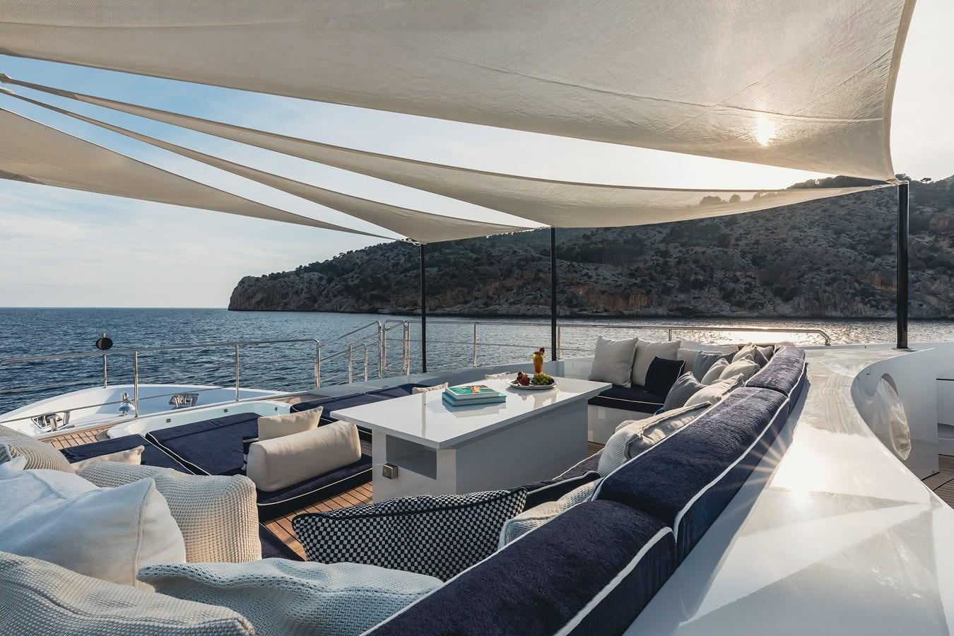 a boat on the water aboard NEW WAVES Yacht for Sale