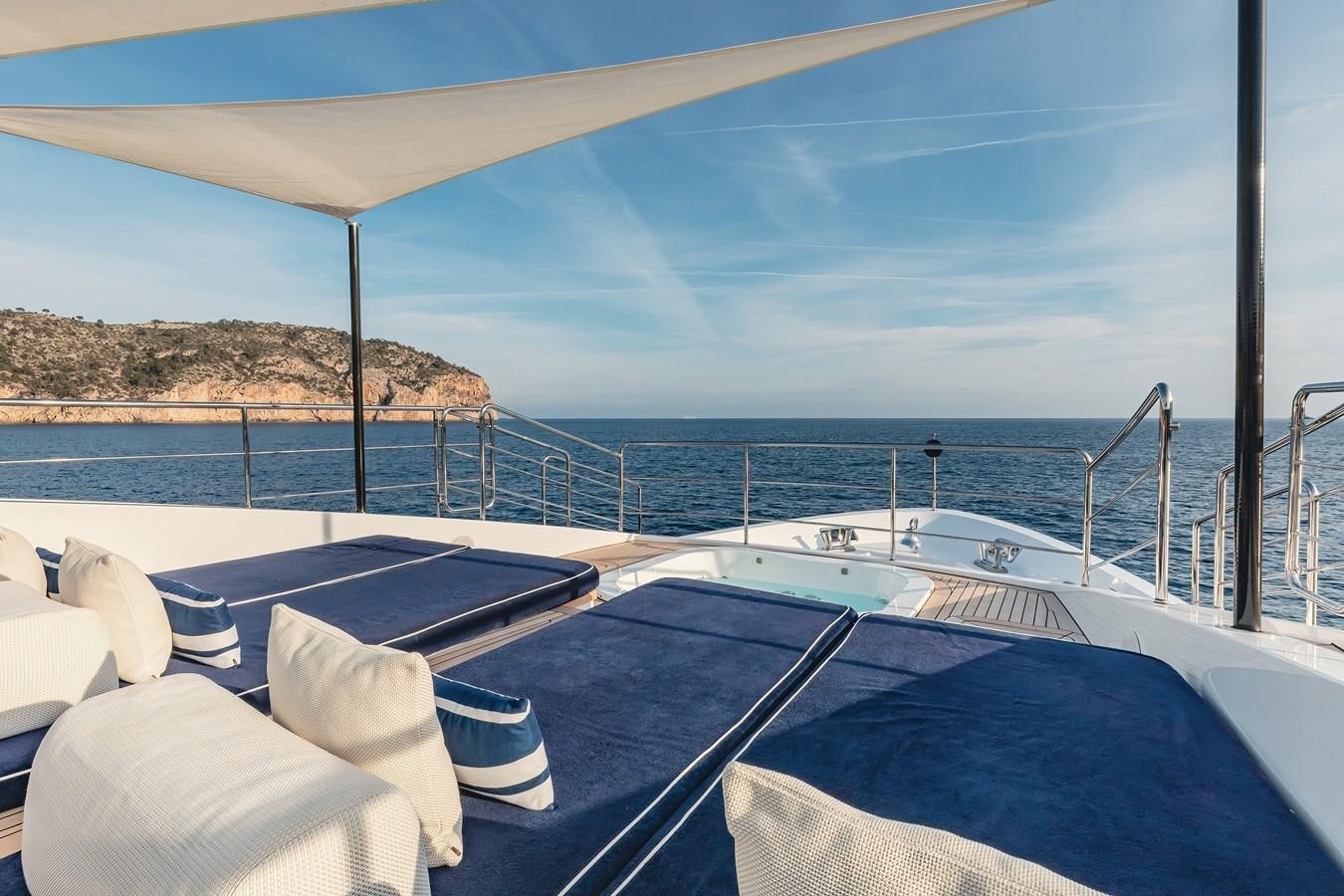 a boat on the water aboard NEW WAVES Yacht for Sale