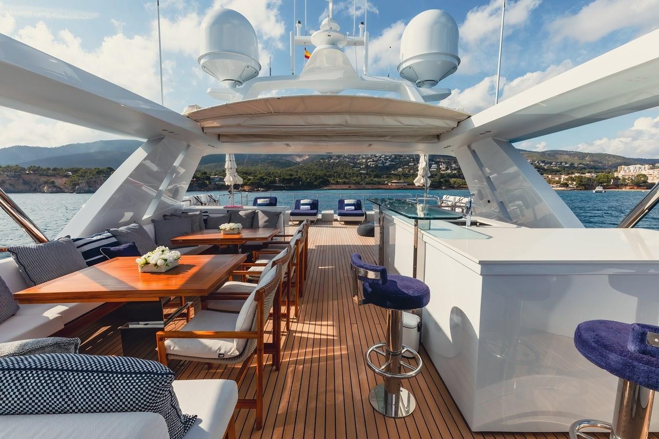 a boat on the water aboard NEW WAVES Yacht for Sale