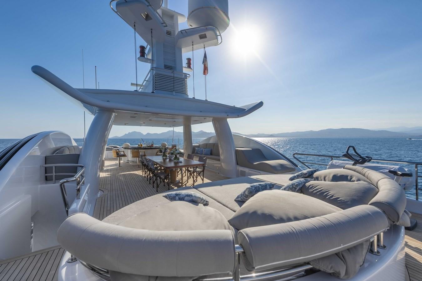 a boat with a large propeller aboard SPIRIT Yacht for Sale