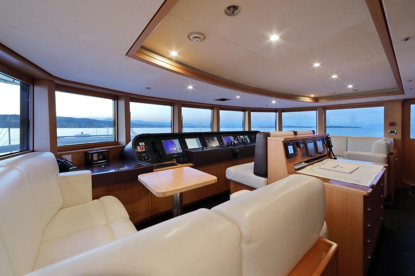 inside of a vehicle aboard SPIRIT Yacht for Sale
