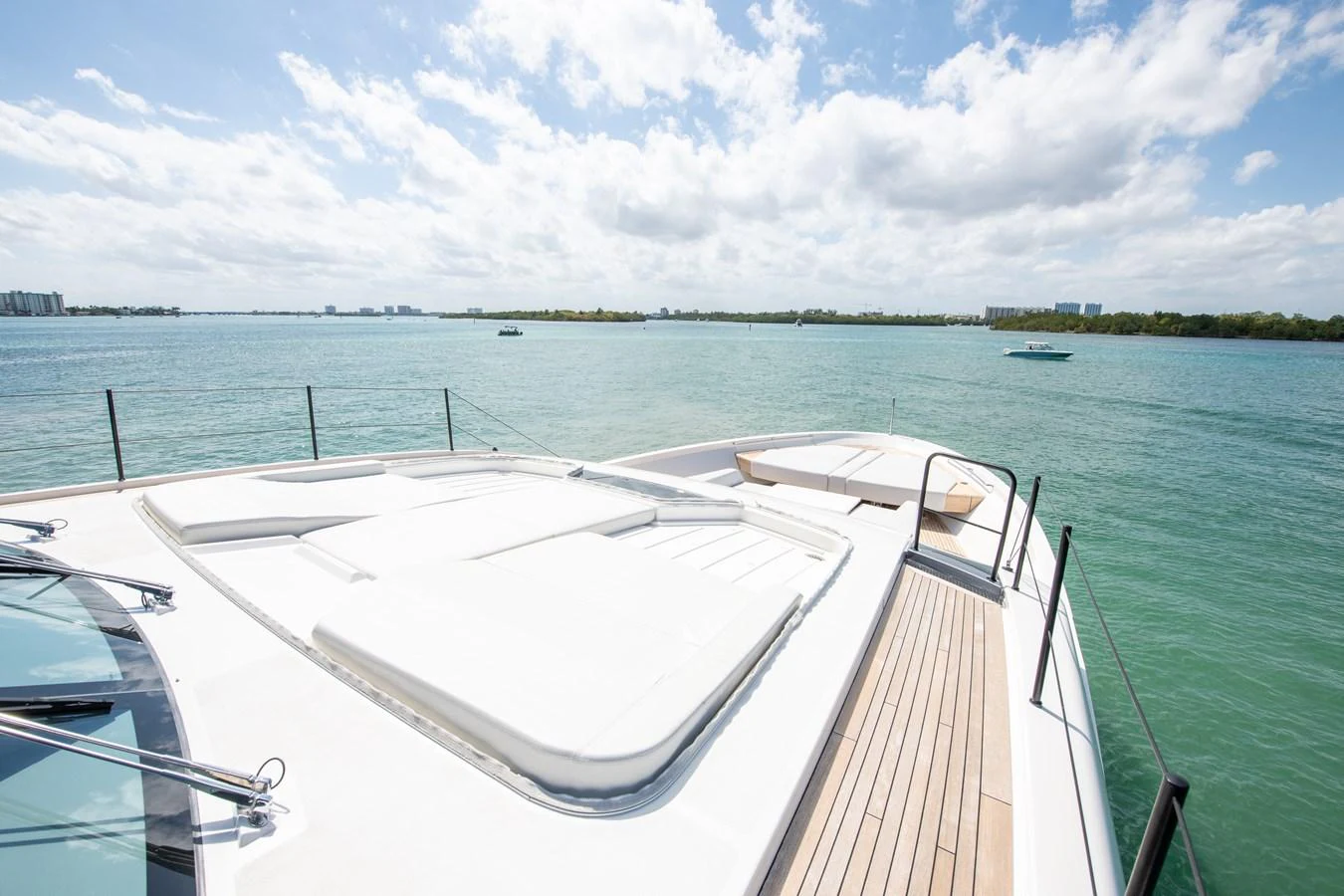 a boat on the water aboard OUR ALEPH Yacht for Sale