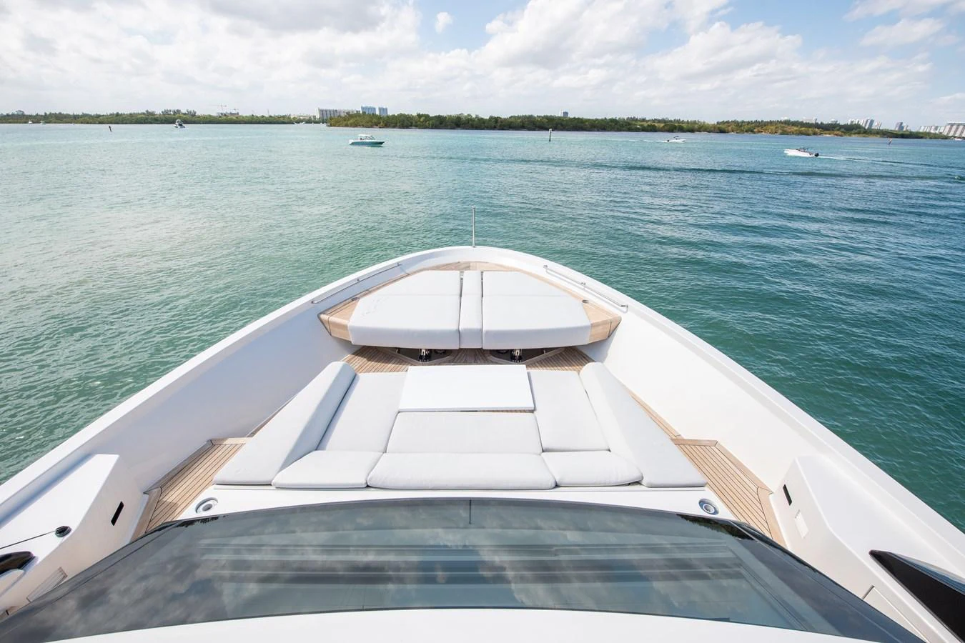 a boat on the water aboard OUR ALEPH Yacht for Sale