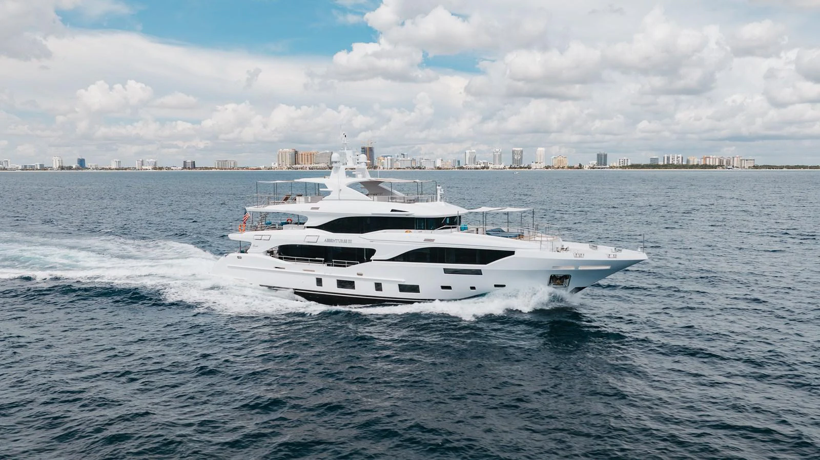 a boat on the water aboard ABBENTURES III Yacht for Sale