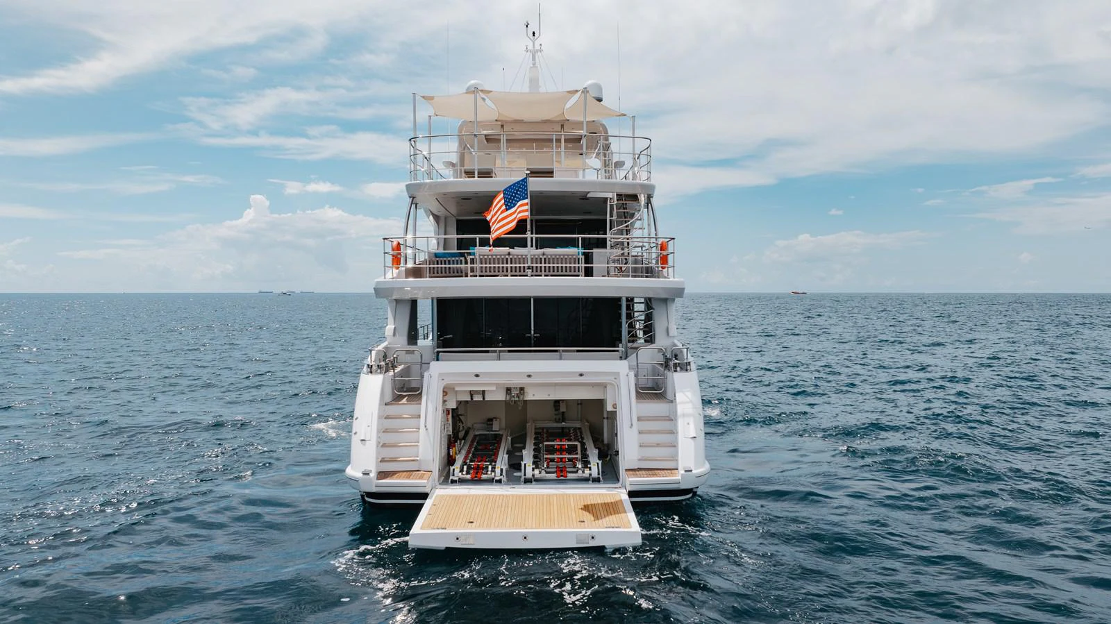a ship in the water aboard ABBENTURES III Yacht for Sale